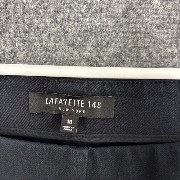 Lafayette 148 Pants Womens Size 10 Black Capsule Staple Crop - Picture 3 of 11